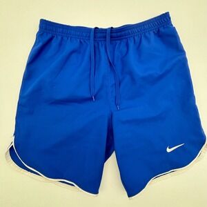 Nike Dri-FIT Running Athletic Shorts Women's Blue White Trim Activewear Small S